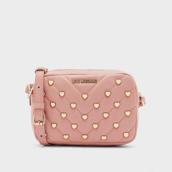 Love Moschino Handbags - Love Moschino NWT quilted heart pink crossbody bag